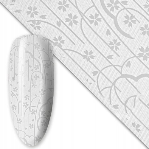 Folia transferowa do zdobień paznokci 80 cm White nr 11 01.jpg