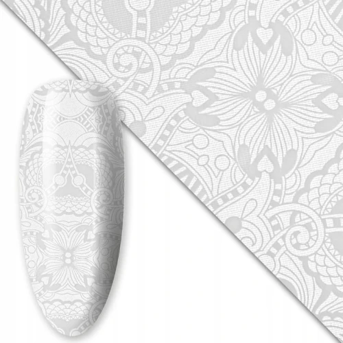 Folia transferowa do zdobień paznokci 80 cm White nr 16 01.jpg