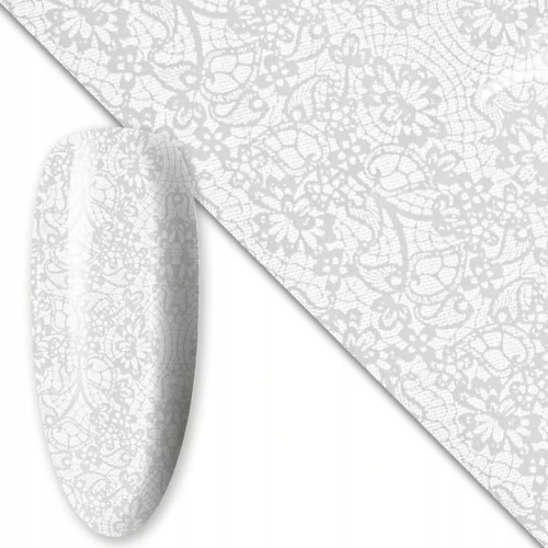 Folia transferowa do zdobień paznokci 80 cm White nr 18 01.jpg