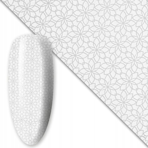 Folia transferowa do zdobień paznokci 80 cm White nr 19 01.jpg