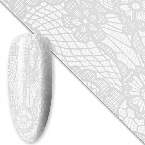 Folia transferowa do zdobień paznokci 80 cm White nr 22 01.jpg