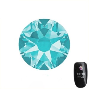 Cyrkonie szklane szlifowane Aquamarine SS10 50 sztuk