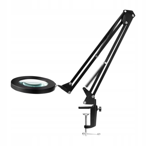 Activ Lampa kosmetyczna LED z lupą Glow 308 mocowana do blatu czarna 01.jpg