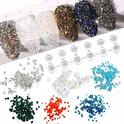 Cyrkonie mini Allepixie 6x900 sztuk diamenciki mix kolor w pojemniczku 01.jpg