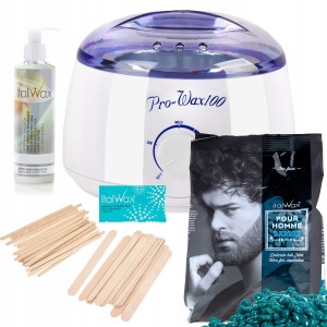 Zestaw ItalWax depilacja WOSK BARBER Podgrzewacz