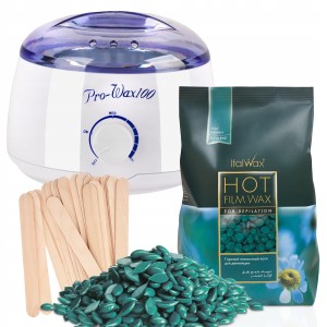Zestaw do depilacji WOSK AZULEN 500g podgrzewacz