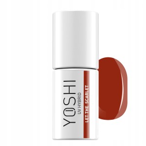 Yoshi 604 Let The Scarlet kolorowy lakier hybrydowy 6ml