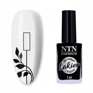 NTN Premium Lakier do stempli blaszek wzorków nr 99 czarny 7ml