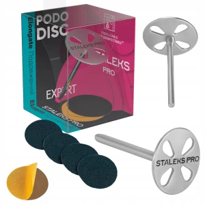 Staleks PodoDisc Pro M 20mm wydłużony + zestaw wymiennych nakładek #180 5 sztuk