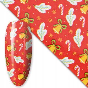 Folia transferowa do zdobień paznokci świąteczna Christmas #35