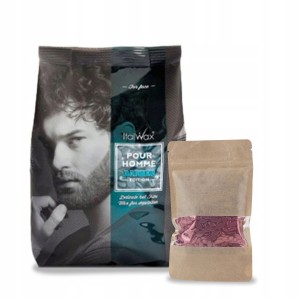 Zestaw do depilacji woskiem twardym ItalWax - Pour Homme 500g + 100g wosku gratis