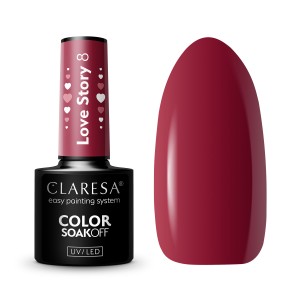 Claresa Lakier hybrydowy do paznokci Love Story 8 5g