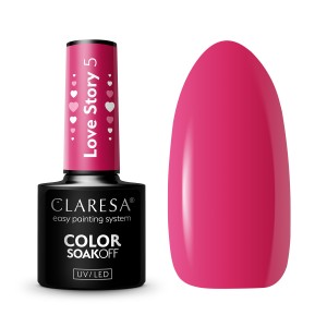 Claresa Lakier hybrydowy do paznokci Love Story 5 5g