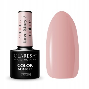 Claresa Lakier hybrydowy do paznokci Love Story 2 5g