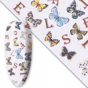 Folia transferowa do zdobień paznokci Butterflies 10 długość 100cm