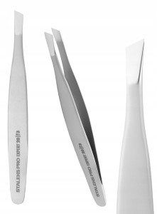 Staleks Pęseta Pro Expert TE-20/3 do regulacji brwi szerokie skośne krawędzie