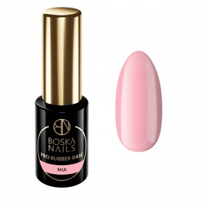 Boska Nails Pro Rubber Base Mia Baza kauczukowa w kolorze jasnego coverowego różu 6ml