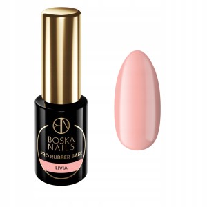 Boska Nails Pro Rubber Base Livia Baza kauczukowa w kolorze cover pink 6ml