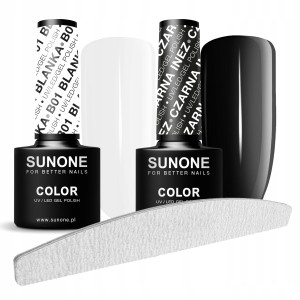 Zestaw hybrydowy Sunone Black and White + pilnik gratis