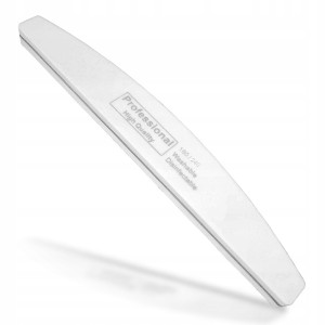 Polerka buffer łódka półksiężyc szara do paznokci gradacja 180/240 1 sztuka