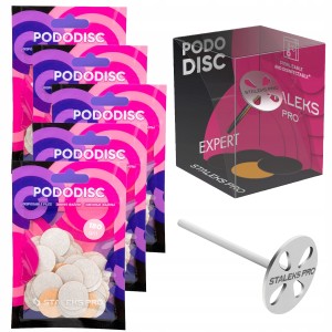Staleks PodoDisc Pro M 20mm + zestaw 250 wymiennych nakładek 5 gradacji
