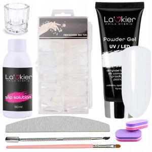 La’kier zestaw uzupełniający do akrylożelu Powder Gel Natural 30ml + preparaty + akcesoria