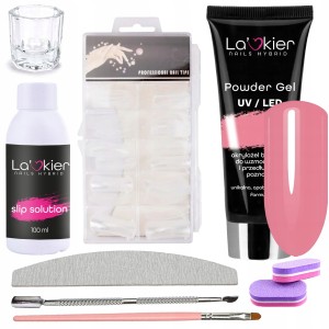 La’kier zestaw uzupełniający do akrylożelu Powder Gel Peony 30ml + preparaty + akcesoria