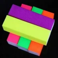 10 x Blok polerski czterostronny neonowy biały środek buffer mix kolorów 05.webp