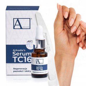 Arkada Serum kolagenowe TC16 regeneracja paznokci i skóry z kolagenem 11ml + polerka łódka gratis