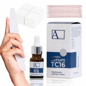 Arkada Serum kolagenowe TC16 regeneracja paznokci i skóry z kolagenem 11ml + akcesoria do paznokci gratis
