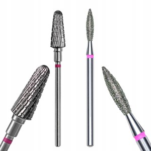 Staleks Zestaw frezów węglik spiekany FT70G060/14 + diamentowy płomień łezka
