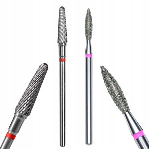 Staleks Zestaw frezów węglik spiekany FT70R040/13 + diamentowy płomień łezka