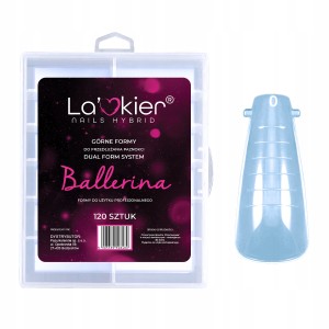 La’kier Dual Form System Ballerina górne formy do przedłużania paznokci 120 sztuk