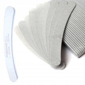 Zestaw do stylizacji paznokci 10x pilnik banan zebra 180/240 + polerka banan 180/240