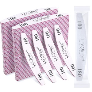 La'kier Pilnik do paznokci łódka/półksiężyc zebra bezpieczny pakiet gradacja 100/180 - 100 sztuk
