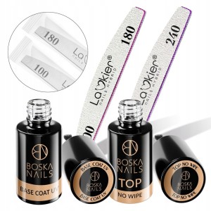 2 x Boska Nails (baza i top) + 2 x pilnik La'kier GRATIS