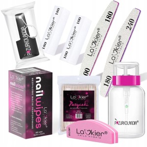 La'kier  profesjonalny zestaw do manicure pilniki, bloki, polerka, waciki + GRATISY