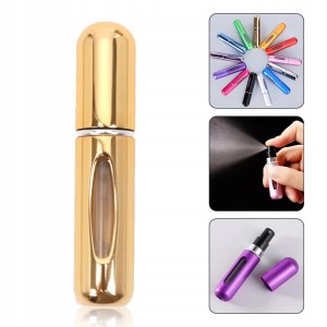 Atomizer do perfum perfumetka z dozownikiem buteleczka 5ml złota
