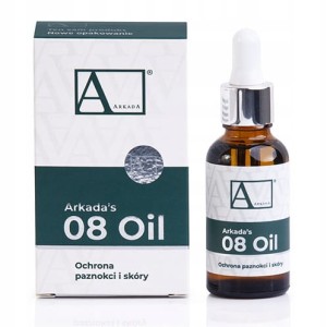 Arkada 08 Oil Płyn ochronny do paznokci stóp 8 olejków z pipetą 30ml