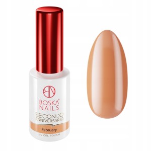 Boska Nails Kolorowy lakier hybrydowy do paznokci Secondo Anniversario 461 February 6ml