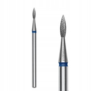 Staleks Frez diamentowy do skórek i paznokci płomień spiczasty niebieski Expert 1,8mm/8mm FA11B018/8