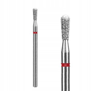 Staleks Frez diamentowy do skórek i paznokci płomień mini "match" czerwony Expert 2,3mm/5mm FA120R023/5