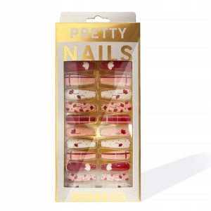 Gotowe tipsy samoprzylepne do przedłużania paznokci Press On Nails Ballerina #13 24 sztuki