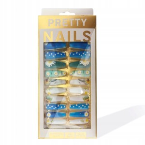Gotowe tipsy samoprzylepne do przedłużania paznokci Press On Nails Ballerina #09 24 sztuki