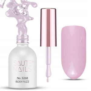 Saute Nails Kolorowy lakier hybrydowy do paznokci No. S268 Rosy Fuzz 8ml