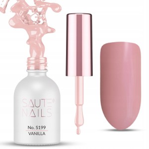 Saute Nails Kolorowy lakier hybrydowy do paznokci No. S199 Vanilla 8ml
