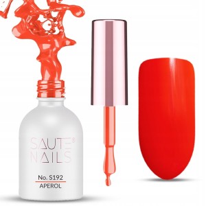 Saute Nails Kolorowy lakier hybrydowy do paznokci No. S192 Aperol 8ml