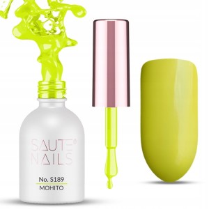 Saute Nails Kolorowy lakier hybrydowy do paznokci No. S189 Mohito 8ml