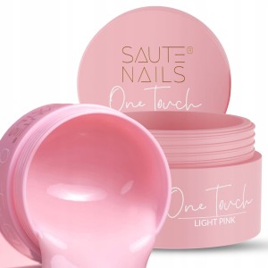 Saute Nails One Touch Builder Gel Żel budujący do przedłużania paznokci Light Pink 50g