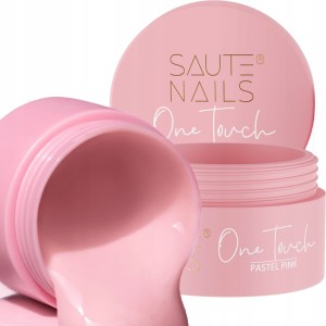 Saute Nails One Touch Builder Gel Żel budujący do przedłużania paznokci Pastel Pink 50g